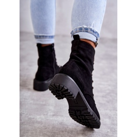 PG1 Black Malesia suede boots with decorative stripes 2 PG1 Black Malesia suede boots with decorative stripes 2