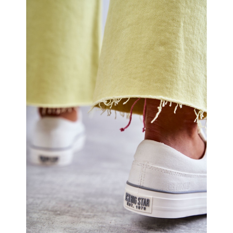 Women's Cloth Sneakers Big Star KK274017 White 1 Women's Cloth Sneakers Big Star KK274017 White 1