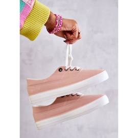 Women's Cloth Sneakers Big Star KK274020 Nude pink 2