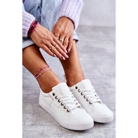 Women's Low Leather Sneakers Big Star KK274005 White 1 Women's Low Leather Sneakers Big Star KK274005 White 1