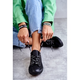 Women's Leather Sneakers Big Star KK274106 Black 2