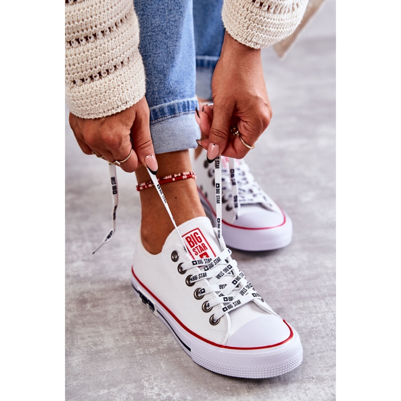 Women's Material Sneakers Big Star KK274101 White 1