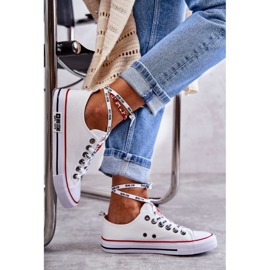 Women's Material Sneakers Big Star KK274101 White 2