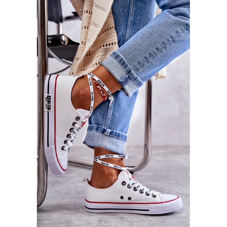 Women's Material Sneakers Big Star KK274101 White 2