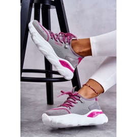 Women's Sneakers Memory Foam System Big Star KK274030 Gray pink grey 1