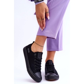 Women's Low Material Sneakers Big Star KK274009 Black 1