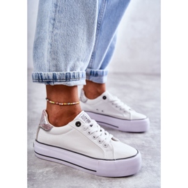Women's Material Sneakers Big Star KK274037 White 2 Women's Material Sneakers Big Star KK274037 White 2