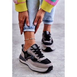 Women's sports sneakers Big Star KK274100 Black-Gray grey 2