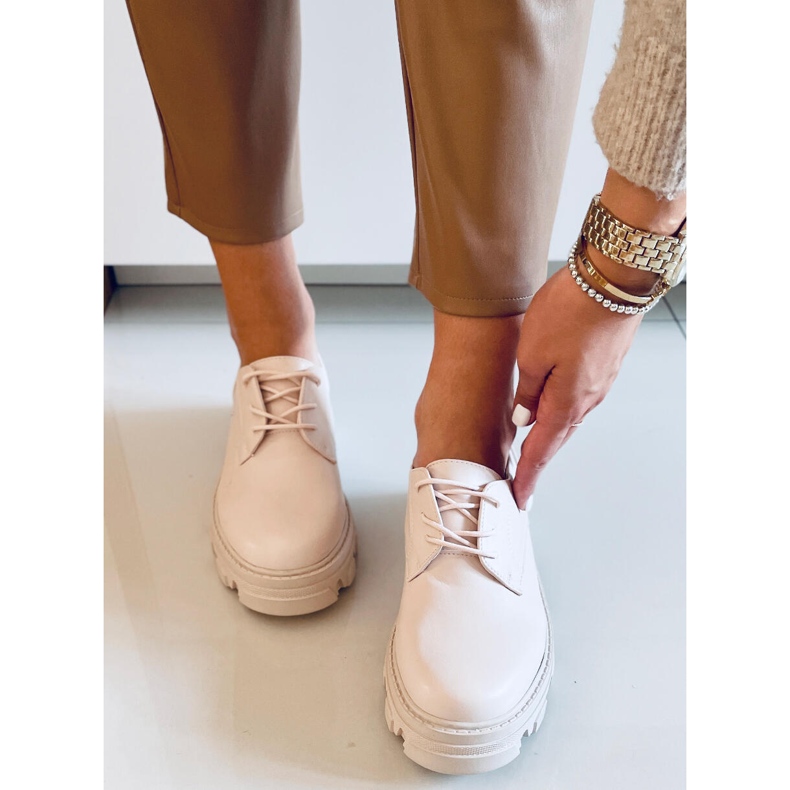 PA1 Tekla Beige lace-up loafers 1 PA1 Tekla Beige lace-up loafers 1