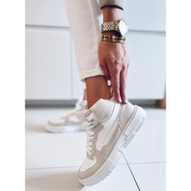 Myles Beige high-top sneakers 1