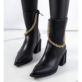 Massa black cowboy boots 1 Massa black cowboy boots 1