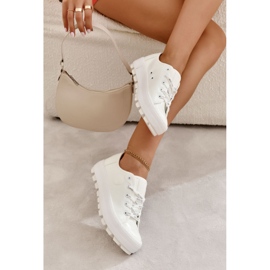 Fashionable Lacquered Sneakers Big Star KK274045 White 2