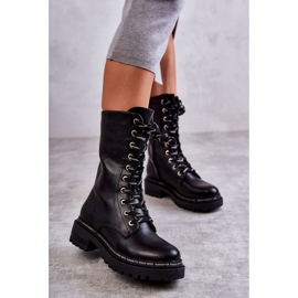 PG1 High Warm Women's Boots Tied Black Darla 2