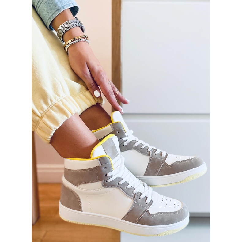 PA1 Dorcas Khaki high-top sneakers beige white 1 PA1 Dorcas Khaki high-top sneakers beige white 1