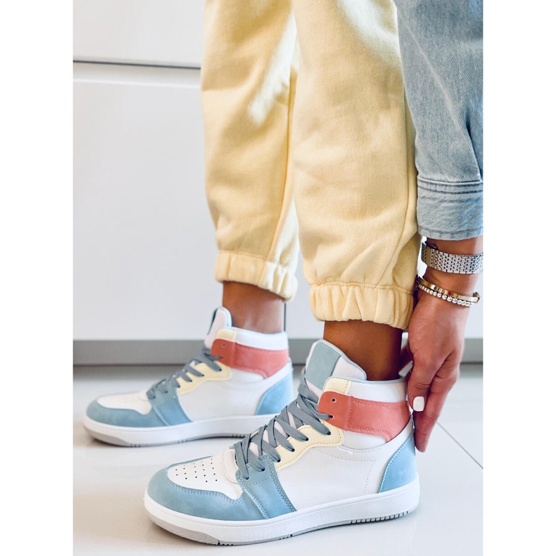 PA1 Dorcas Blue ankle-high sneakers white multicolored 2