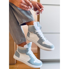 PA1 Dorcas Green ankle-high sneakers white blue 1 PA1 Dorcas Green ankle-high sneakers white blue 1