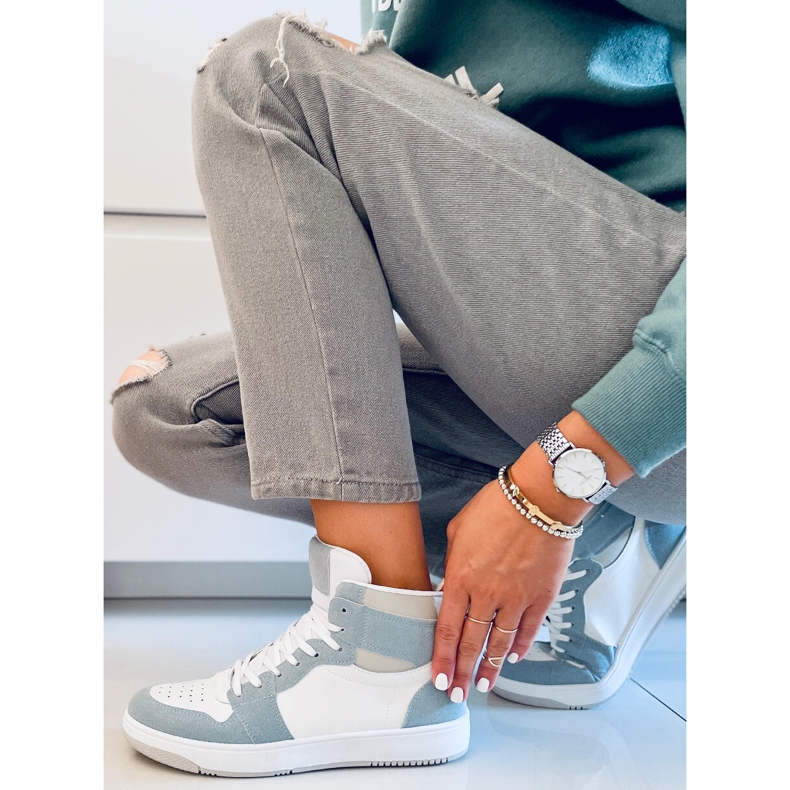 PA1 Dorcas Green ankle-high sneakers white blue 2 PA1 Dorcas Green ankle-high sneakers white blue 2