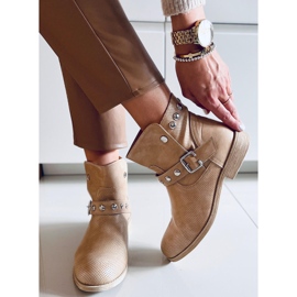 Cressida Apricot flat boots for women beige 1