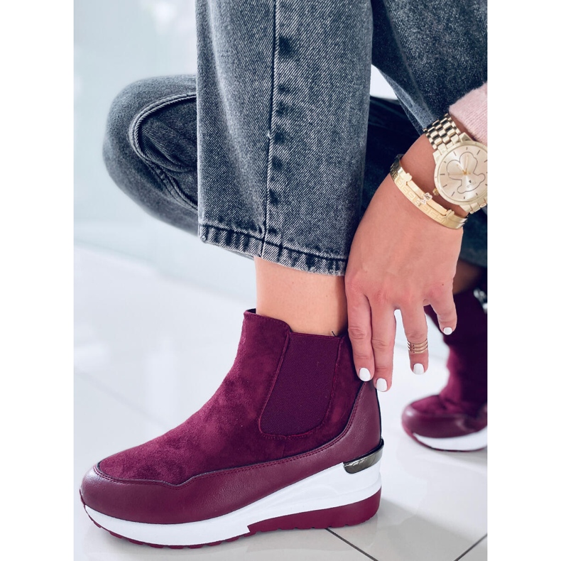 Wedge boots Byers Burdeos red multicolored 1