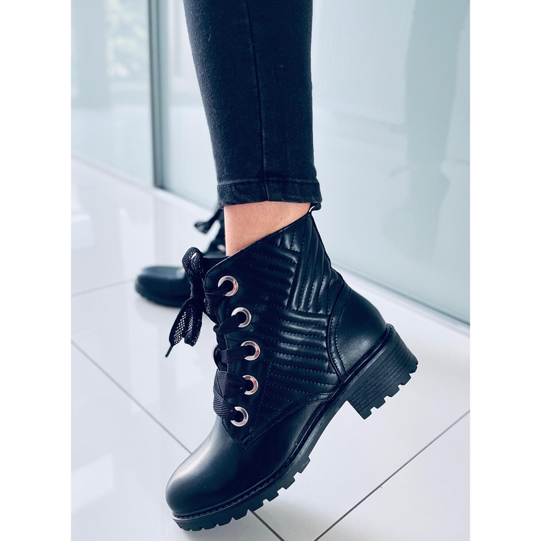 Nagini Black lace-up boots 2