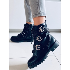 Fleur Black military boots 1