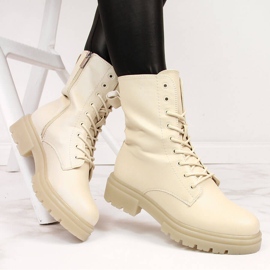 Women's boots eVento beige ankle boots 1