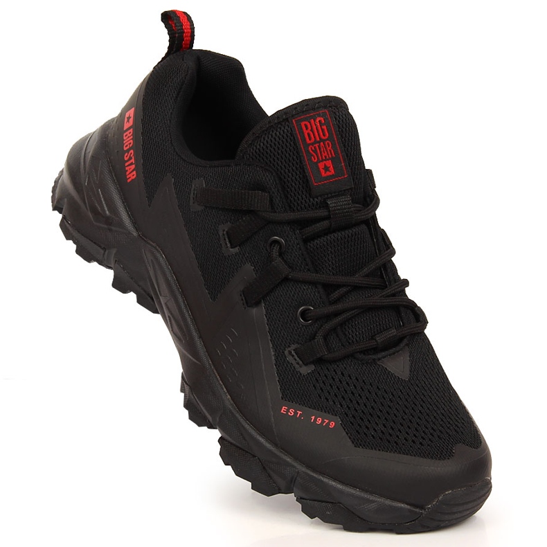 Men's black trekking shoes Big Star KK174109 2