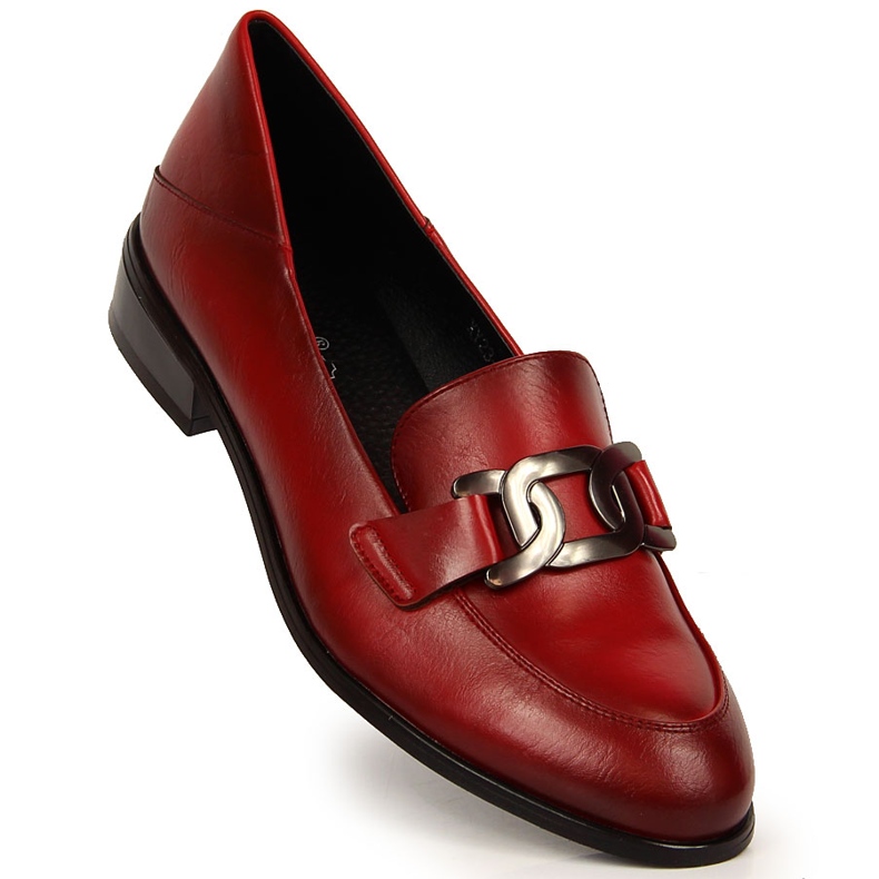 Women's high-heeled shoes with a burgundy Vinceza decoration red 1 Women's high-heeled shoes with a burgundy Vinceza decoration red 1