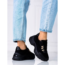 Women's sneakers on a thick Shelovet black sole 1 Women's sneakers on a thick Shelovet black sole 1