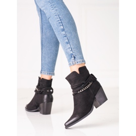 Black Shelovet cowboy boots for women 1