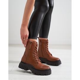 Brown Shelovet women's bags with a decorative zipper 1 Brown Shelovet women's bags with a decorative zipper 1