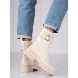 Beige boots for women Shelovet workery 1