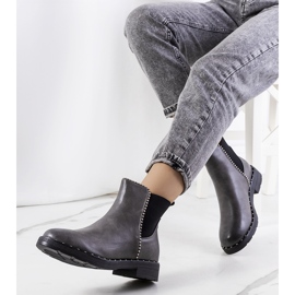 Gray Chelsea boots from Luton grey 1