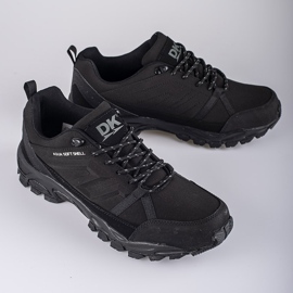 DK aqua Softshell men's black trekking shoes 1