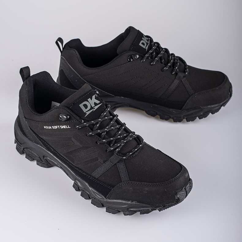 DK aqua Softshell men's black trekking shoes 1