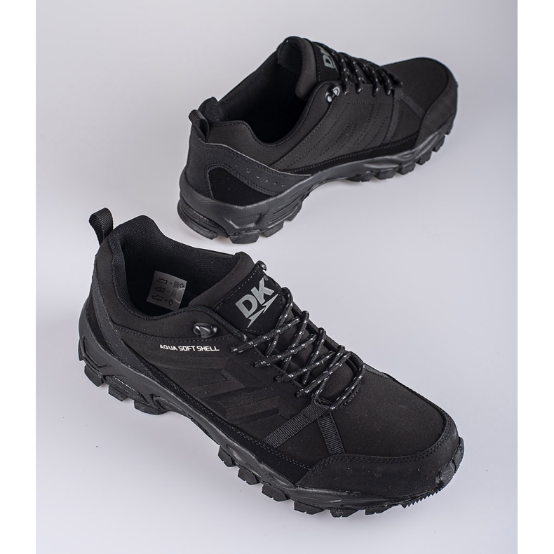 DK aqua Softshell men's black trekking shoes 2