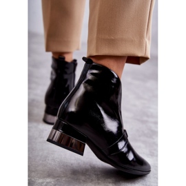 Leather Boots On Flat Heel Laura Messi 2268 Black 2 Leather Boots On Flat Heel Laura Messi 2268 Black 2