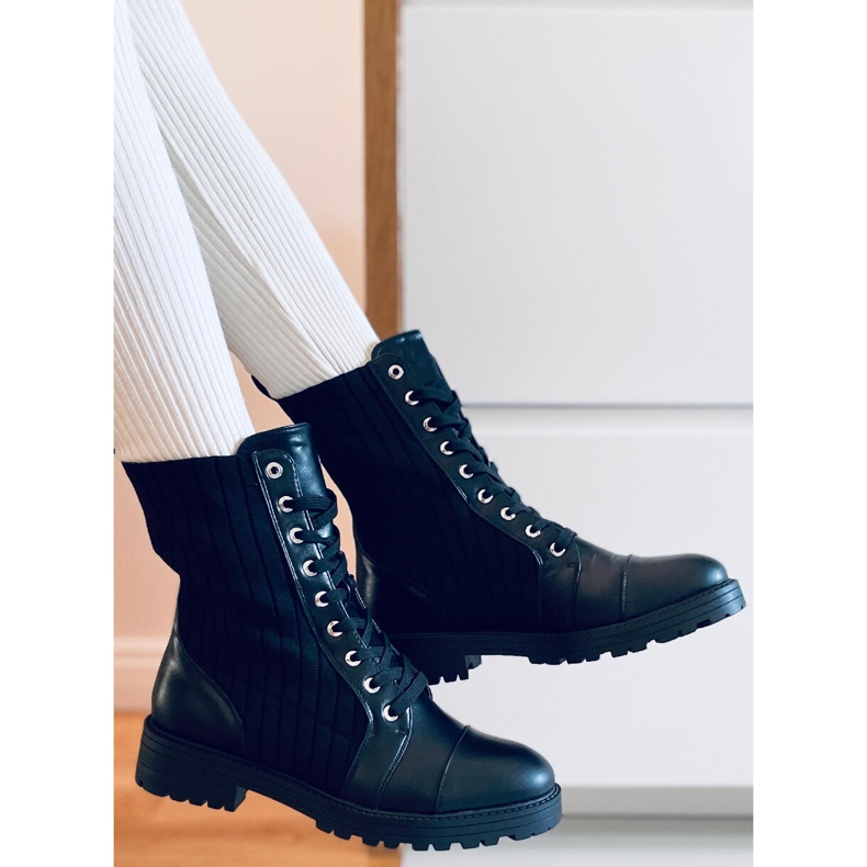 Boots with elastic Elinor Black upper 1