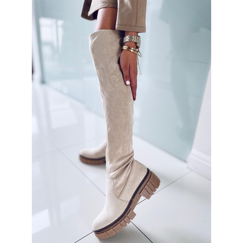 Women's Alyssa Beige boots 2