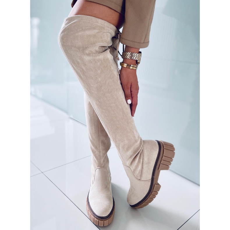 Women's Alyssa Beige boots 1