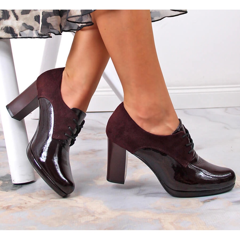 Women's jazz shoes on a maroon Jezzi post red multicolored 1