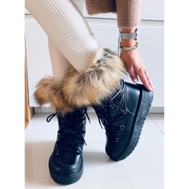 Women's Einar Black snow boots 2