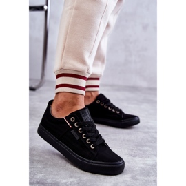 Women's Low Material Sneakers Big Star KK274004 Black 2