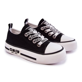 Children's Material Sneakers Big Star KK374069 Black 2