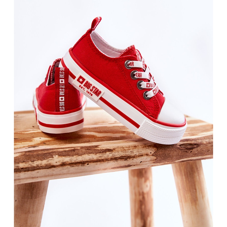 Children's Material Sneakers Big Star KK374071 Red 2