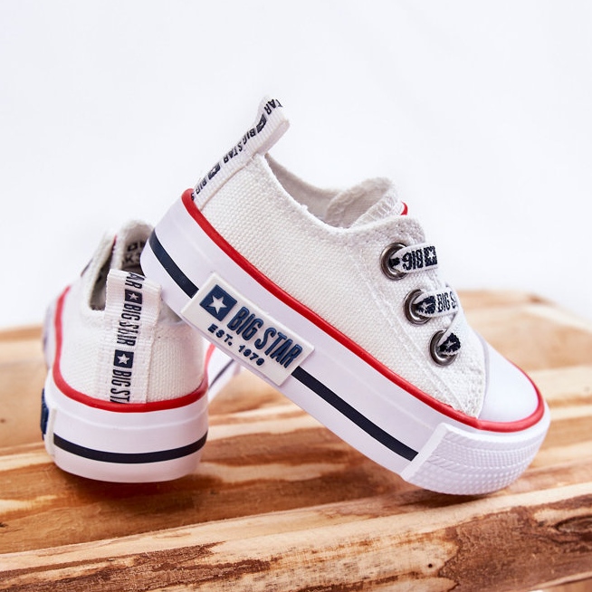 Children's Material Sneakers Big Star KK374048 White 2