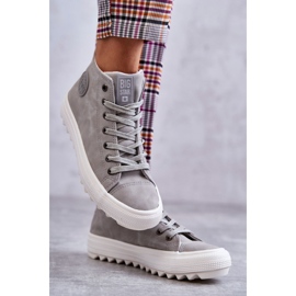 Women's Sneakers Big Star High Warm Gray EE274114 grey 1