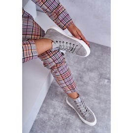 Women's Sneakers Big Star High Warm Gray EE274114 grey 2