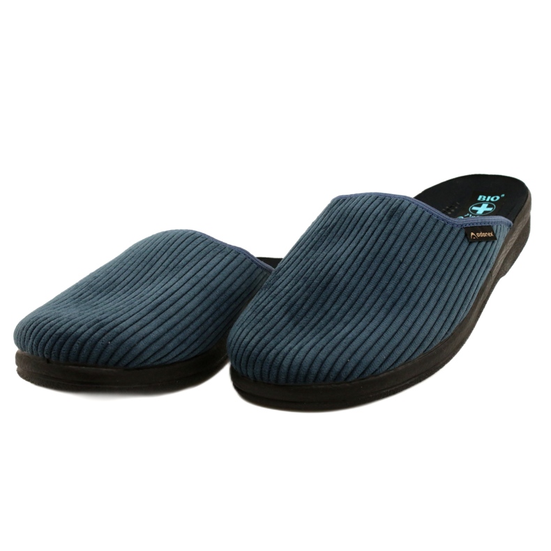 Men's Slippers Slippers Adanex 27829 Per Pedes Corduroy blue 3