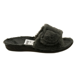 Adanex women's slippers 27914 sara fur gray grey 1